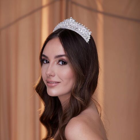 Crystal Rhinestone Wedding Tiara in Saudi Arabia