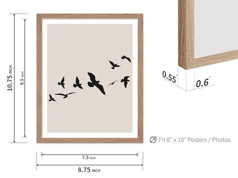 Monem Art Random Shapes Poster - Retro Geometric Print - Abstract Art - Mid Century Modern Art - Black & White Art - Chic Boho Art - Minimal Living Room or Office Decor - 16x20 UNFRAMED Wall Art in Kuwait