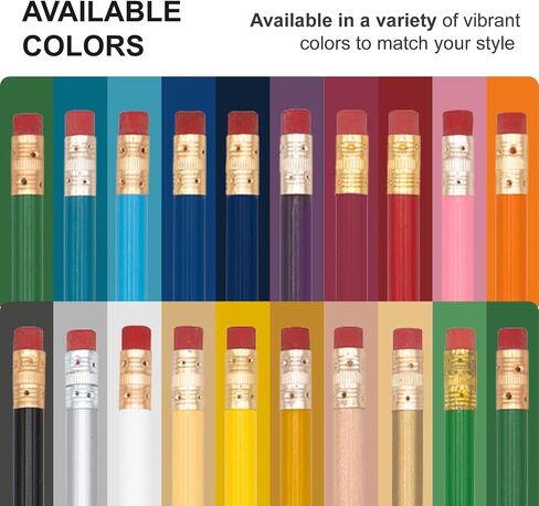 Custom Pencils – Personalized Round Pencils with Logo, Name, or Message – Promotional Bulk Pack for Business, Schools, and Events in Saudi Arabia
