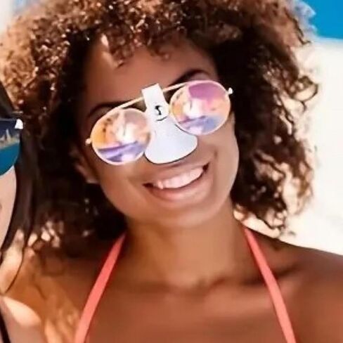 شمس الأنف حماية للنظارات الشمسية من المألوف واقي الأنف البسيط غلاف بو حماية الشمس حماية أنف واقي درع التصحيح- الأسود in Kuwait