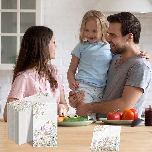 100 PCS Fall Paper Fackins - عيد الشكر ألوان مائية قرع عباد الشمس مناشف الضيوف ، والمناديل التي يمكن التخلص منها في الخريف لطاولة عشاء المطبخ ، وحفل الحصاد ، وديكور الحمام in Kuwait
