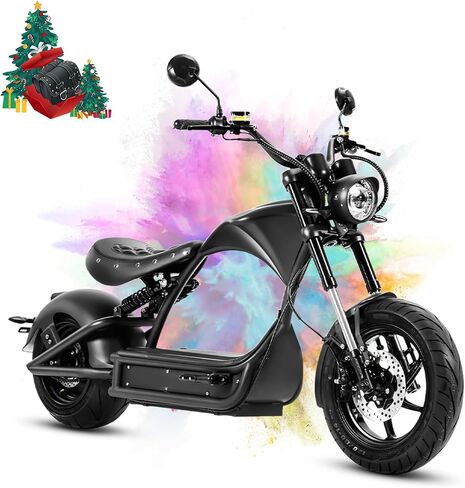 eAhora M1P Pro 4000W 50MPH Electric Motorcycle for Adults 60V 42Ah Battery 55 Miles Long Range Street Legal Dual Battery Electric Motorcycle Full Suspension Dual Hydraulic Brake 2 Seats Electric Moped in Saudi Arabia