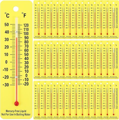 Maitys 50 Packs Student Thermometers Mercury Free Thermometer School Supplies Boiling Point Thermometers for Classroom Teaching Tools in Kuwait
