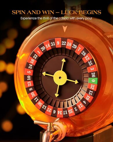 مجموعة Kolea Roulette Whisky Decanter ، 60.9 أوقية من طراز الكازينو على طراز الكازينو مع 4 دولارات نظارات ، والآباء هدايا عيد ميلاد للرجال ، هو ، موزع الخمور للذكرى ، بار ، ليلة البوكر ، كهف الرجال in Kuwait