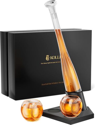 هدايا البيسبول للرجال ، مجموعات Kolea Whisky Decanter للرجال ، و 20 أوقية بيسبول مضرب Decanter مع 2 نظارة ، وهدية عيد ميلاد فريدة من نوعها أبيه شباب رفاق مدرب ، من أجل الخمور تيكيلا in Kuwait