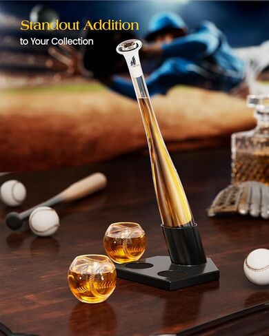 هدايا البيسبول للرجال ، مجموعات Kolea Whisky Decanter للرجال ، و 20 أوقية بيسبول مضرب Decanter مع 2 نظارة ، وهدية عيد ميلاد فريدة من نوعها أبيه شباب رفاق مدرب ، من أجل الخمور تيكيلا in Kuwait