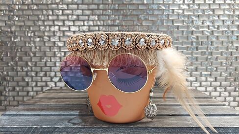 Sassy Soul Sister, Head Face Planter, Planter with Drainage, Planters and Pots, Planter, Flower Pot, Planter, Unique Gift, Ceramic Planter in Saudi Arabia