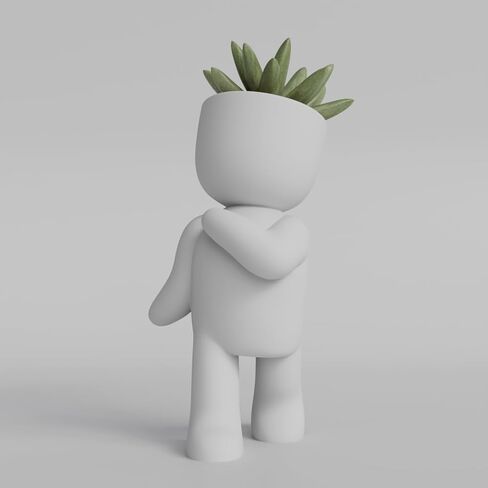 Plant Plant Potton - زارع عصاري ثلاثي الأبعاد في PLA ، ديكور سطح مكتب لطيف ، فكرة هدية فريدة من نوعها in Saudi Arabia