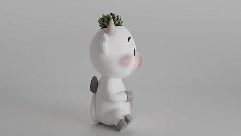 Adorable 3D Printed Cow Planter & Pen Holder – Cute Desk Organizer – Kawaii Animal Decor – Succulent Pot – Office Gift – Cow Lover Gift in Saudi Arabia