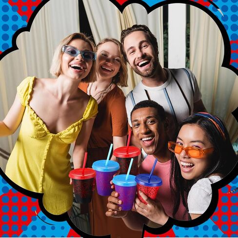12 Pcs 16 oz Spider Cups Bulk with 3 Styles, Spider Birthday Party Favors Cups with Lids and Straws, Plastic Cup for Birthday Party Decorations, Birthday Party Favor Supplies for Son Daughter Friends in Kuwait