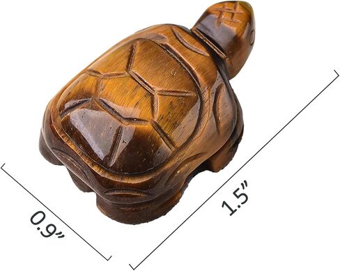 Gifts for Travelers Women Travel Turtle Gifts for Travelers Good Luck Gifts Travel Gifts for Women 1.5" Turtle Figurines, Tiger's Eye in Saudi Arabia