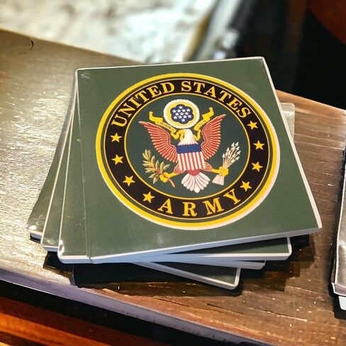 United States Army Style Coasters - Set of 4 in Saudi Arabia