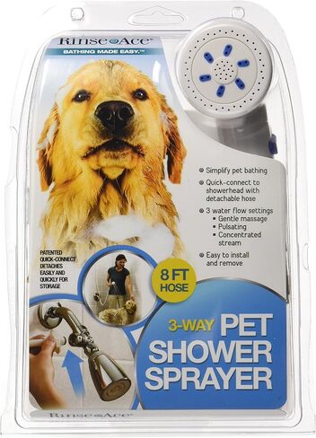 شطف ACE 3 Way Pet Shower Praker مع خرطوم 8 أقدام واتصال سريع برأس الدش in Saudi Arabia