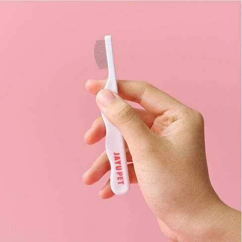 Jayu Pet Facial Grooming Comb - Cog Eye Combs ، مزيل البقع الخالية من الإجهاد للكلاب والقطط ، فرشاة الوجه للحيوانات الأليفة ، مجموعة Cat Grooming ، مشط الفولاذ المقاوم للصدأ (1A) in Saudi Arabia