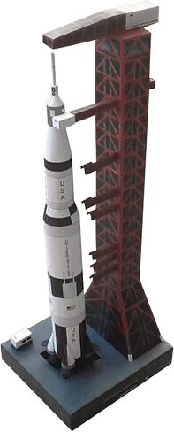 Dagijird 1: 300 Scale USS Saturn v Rocket and Pad Pad Diy Handcraft Paper Model Model (مجموعة غير معبدة) in Kuwait