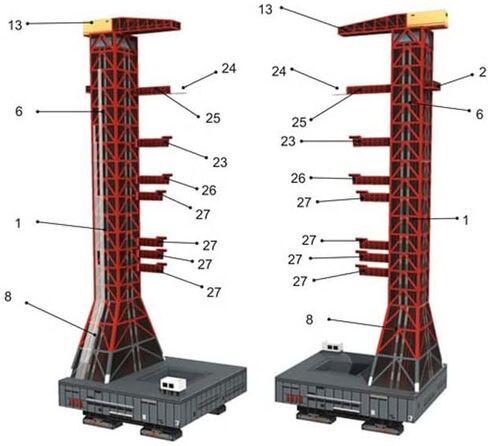 Dagijird 1: 300 Scale USS Saturn v Rocket and Pad Pad Diy Handcraft Paper Model Model (مجموعة غير معبدة) in Kuwait