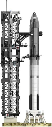 DERELOAS Starship Rockets Building Bolcks for Adults - Model Rocket Kits with Launch Set, Rocket Ship Building Kits for Men Women, Space Ship Building Set, Gift for Christmas (1778PCS) in Saudi Arabia