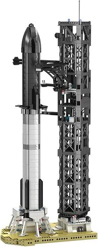 DERELOAS Starship Rockets Building Bolcks for Adults - Model Rocket Kits with Launch Set, Rocket Ship Building Kits for Men Women, Space Ship Building Set, Gift for Christmas (1778PCS) in Saudi Arabia