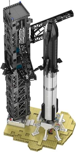 DERELOAS Starship Rockets Building Bolcks for Adults - Model Rocket Kits with Launch Set, Rocket Ship Building Kits for Men Women, Space Ship Building Set, Gift for Christmas (1778PCS) in Saudi Arabia