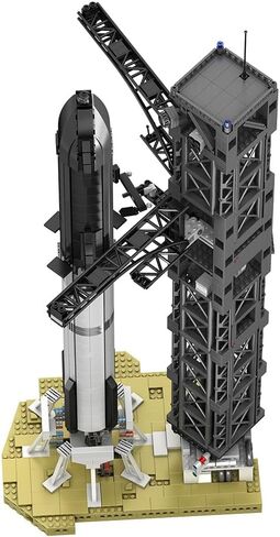 DERELOAS Starship Rockets Building Bolcks for Adults - Model Rocket Kits with Launch Set, Rocket Ship Building Kits for Men Women, Space Ship Building Set, Gift for Christmas (1778PCS) in Saudi Arabia