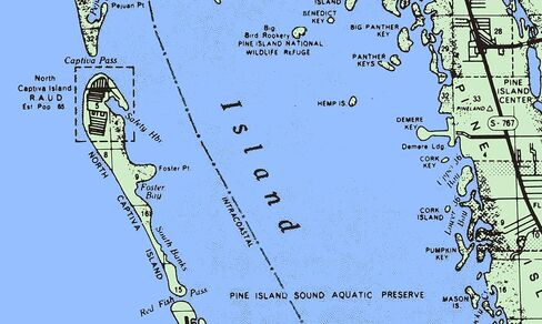 1980 Map of Lee County Florida Fort Myers in Saudi Arabia