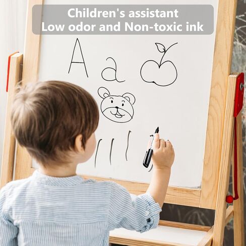 SFAIH Dry Erase Markers Fine Tip - 6 Pack Whiteboard Markers Dry Erase For Kids Adult Low Odor, Black Dry Erase Markers Fine Point For Home Classroom in Kuwait