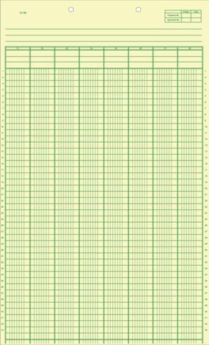 21127 Columnar Work Sheets 8 1/2 x 14" (21127-32) in Kuwait