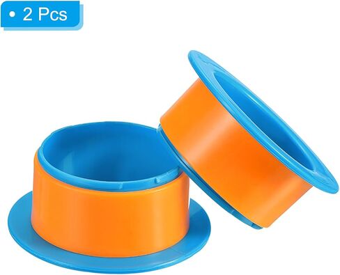PATIKIL 4 Inch Shrink Wrap Handle, 2Pcs Stretch Wrap Dispenser Stretch Film Dispenser Plastic Hand for 76mm Above Core Furniture Wrapping Moving Packing, Blue in Saudi Arabia