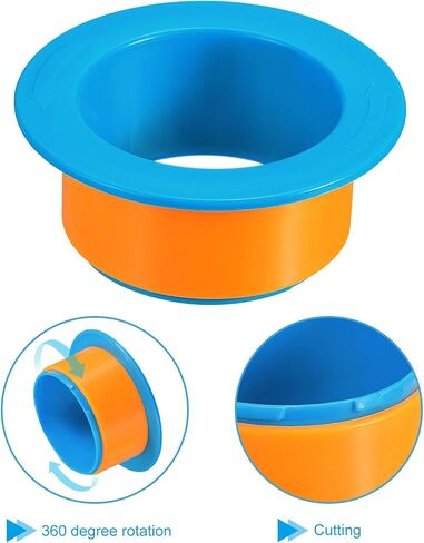 PATIKIL 4 Inch Shrink Wrap Handle, 2Pcs Stretch Wrap Dispenser Stretch Film Dispenser Plastic Hand for 76mm Above Core Furniture Wrapping Moving Packing, Blue in Saudi Arabia