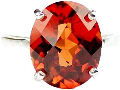 تم إنشاء Padparadsha الياقوت مجموعة من الفضة الاسترليني الصلبة. رنين السيدات. • SR055 in Saudi Arabia
