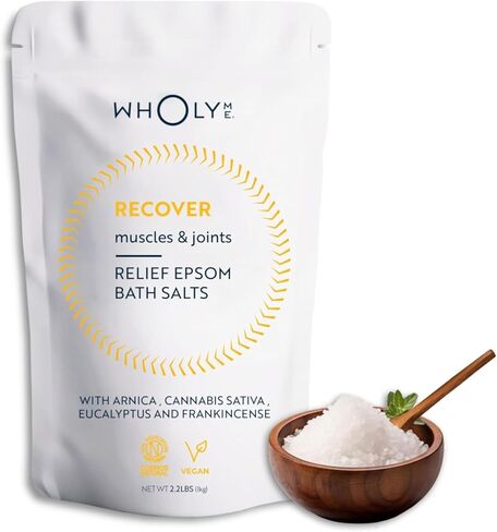 Epsom Salt Bath Salts - Natural Bath Soak for Muscle and Joint Recovery with Arnica, Frankincense and Eucalyptus Essential Oil - Great for Post Workout and Relaxation - 35 Ounce (1Kg) in Saudi Arabia