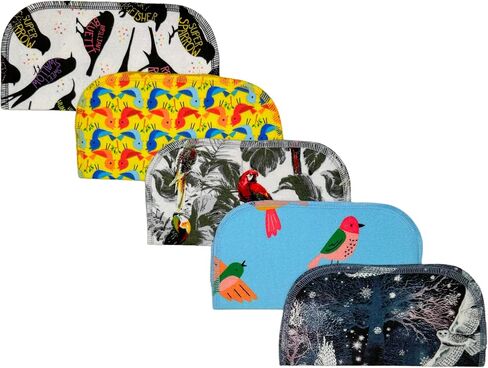 2 ply owls & birds fun flannel flannel clapkins 8 × 8 بوصات 5 حزمة مناديل صغيرة (ص) الفانيلا - صنعت بفخر في الولايات المتحدة الأمريكية in Saudi Arabia