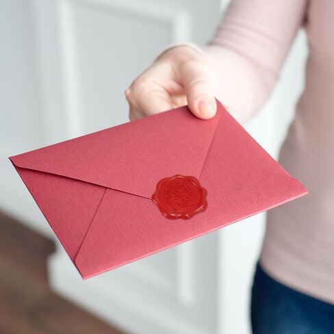 PATIKIL Wax Seal Stickers, 12 Pcs Embossed Self Adhesive Rose Sticker for Envelope Letter Wedding Invitation Card Birthday Party Gift Wrap, Brown in Saudi Arabia