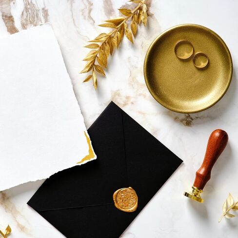 PATIKIL Wax Seal Stickers, 12 Pcs Embossed Self Adhesive Rose Sticker for Envelope Letter Wedding Invitation Card Birthday Party Gift Wrap, Brown in Saudi Arabia