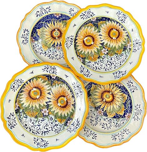 CERAMICHE D'ARTE PARRINI - Italian Ceramic Art Pottery Dinnerware set Serving Plate Dishes Kitchen Decor Hand Painted Made in ITALY Tuscan in Saudi Arabia