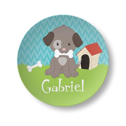 لوحة جرو مخصصة - Blue Dog Bone Animal Puppy Dog House Owhare - اسم مخصص مجموعة هدية للأطفال in Kuwait