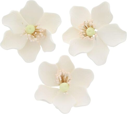 Global Sugar Art Anemone Wind Flower Sugar Cake Flowers Hot Pink, 3 Count by Chef Alan Tetreault in Saudi Arabia