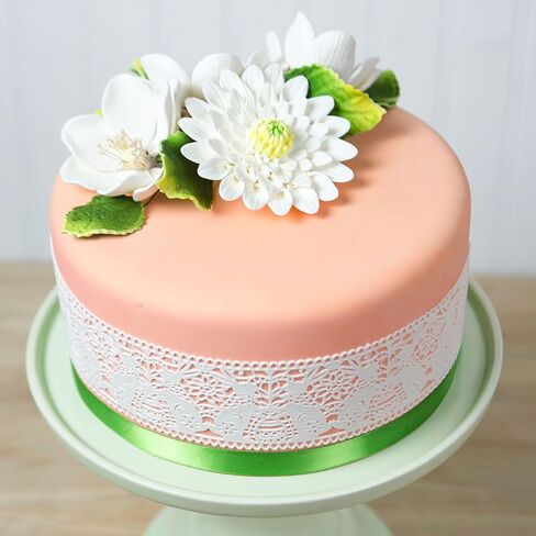 Global Sugar Art Anemone Wind Flower Sugar Cake Flowers Hot Pink, 3 Count by Chef Alan Tetreault in Saudi Arabia