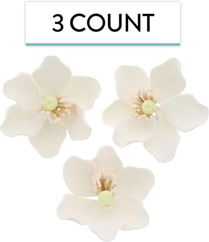Global Sugar Art Anemone Wind Flower Sugar Cake Flowers Hot Pink, 3 Count by Chef Alan Tetreault in Saudi Arabia