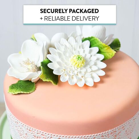 Global Sugar Art Anemone Wind Flower Sugar Cake Flowers Hot Pink, 3 Count by Chef Alan Tetreault in Saudi Arabia