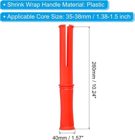 PATIKIL 10 Inch Shrink Wrap Handle, 6Pcs Stretch Wrap Dispenser Stretch Film Dispenser Plastic Hand for 35-38mm Core Furniture Wrapping Moving Packing, Green in Saudi Arabia