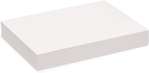 Bright Creations Printable Cold Pressed Watercolor Paper Bulk Pad - 100 Sheets, 8.5 x 11 in, 230 GSM, White - Painting Paper for Acrylics & Sketching in Saudi Arabia