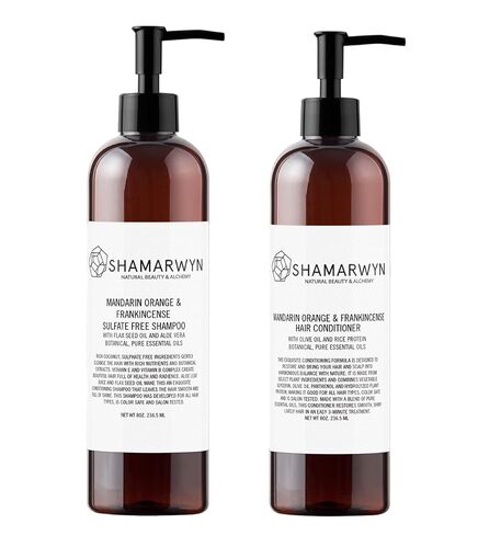 شامبو ، مجموعة مكيف ، ماندرين برتقالي وكبريتات خالية من الكبريتات الطبيعية ، ألوان عضوية آمنة 8 أوقية in Kuwait