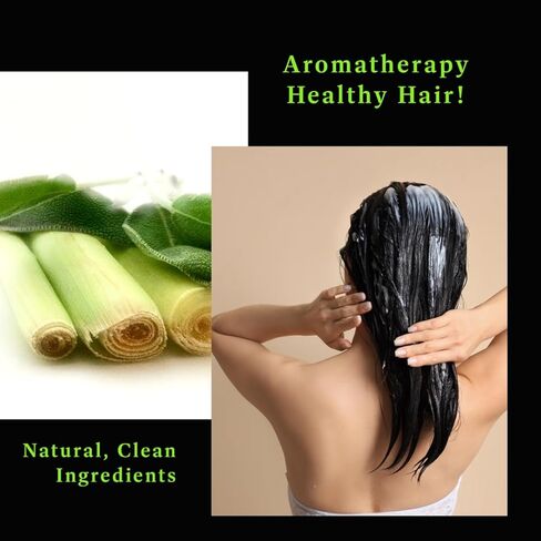 الليمون والحكيم تكيف الشعر مع زيت الزيتون والأرز البروتين ، الطبيعي العضوي ، العطرية والترطيب ، 8 أوقية in Kuwait