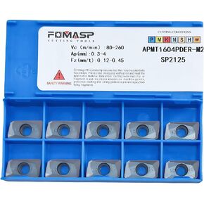 FomaSP CNC Milling Carbide Inserts Steel APKT1003PDSR Fit for Lathe Milling Cutting Tools 10pcs in Saudi Arabia