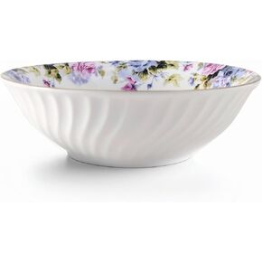 Lynns Paradise Serafina 9-Inch Big Bowl, Set of 3, Purple; Heavy Duty; Chip Resistant; Lead and Cadmium Free; Freezer to Oven Safe up to 500°F in Saudi Arabia