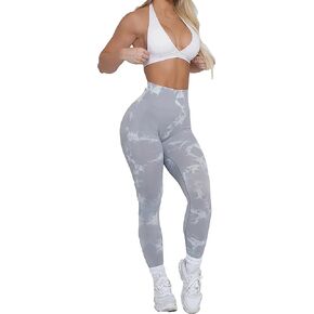 Pcheebum Marble Workout Scrunch Butt Leggings for Women - High Waisted, Squat Proof, Seamless Lifting Compression, Yoga Pants in Kuwait