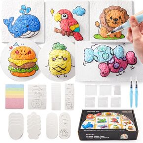 Shuttle Art 68 Pcs Magic Foam Texture Painting Refill Paper Kit in Kuwait