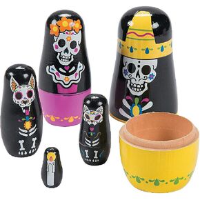 Fun Express Day of the Dead Nesting Formes - Toys - 5 قطع in Kuwait