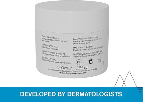 URIAGE Moisturizing & Firming Body Balm | Shea Butter & Hyaluronic Acid, 24h Intense Hydration & Long-lasting Comfort, Rich Balm with Fast Absorption, Light Floral Scent, 200 mL / 6.76 Fl oz in Saudi Arabia